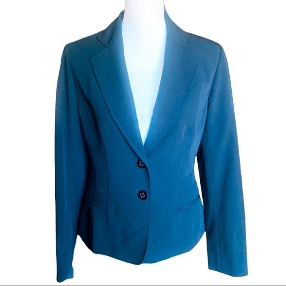 GORGEOUS NINE WEST 2 BUTTON FRONT NOTCHED LAPEL SUIT BLAZER IN BLACK-SIZE 8 - Picture 12 of 12